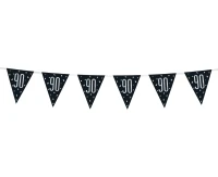 Banner Glitz 90, z flagami, czarny, 274 cm