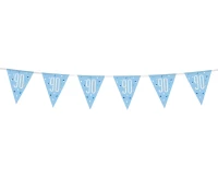 Banner Glitz 90, z flagami, niebieski, 274 cm