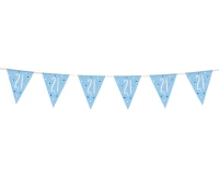 Banner Glitz 21, z flagami, niebieski, 274 cm