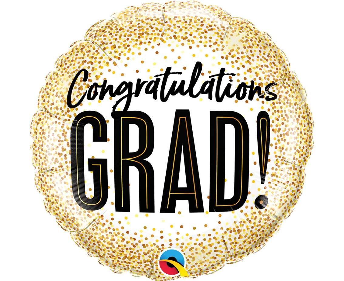 Balon foliowy 18 cali QL RND Congratulations Grad KK