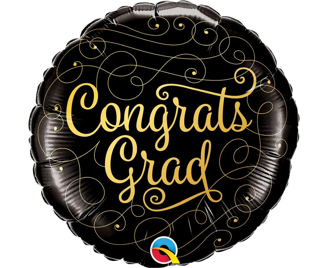 Balon foliowy 18 cali QL RND Congrats Grad KK