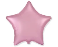 Balon foliowy 18" FX - Gwiazda (satynowy pastel jasnoróżowy), niepakowany