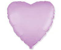 Balon foliowy 18" FX - Serce (satynowy pastel liliowy), niepakowany
