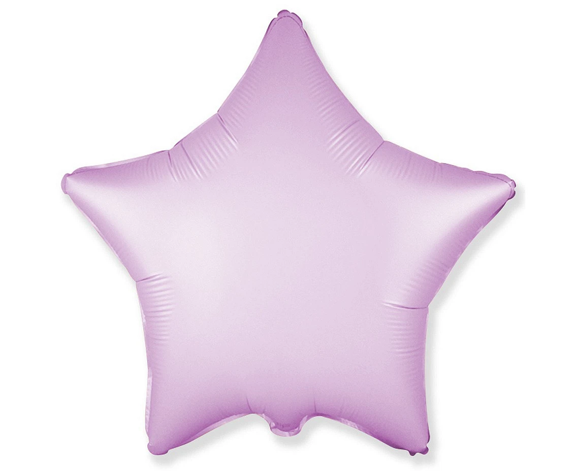 Balon foliowy 18" FX - Gwiazda (satynowy pastel liliowy), niepakowany