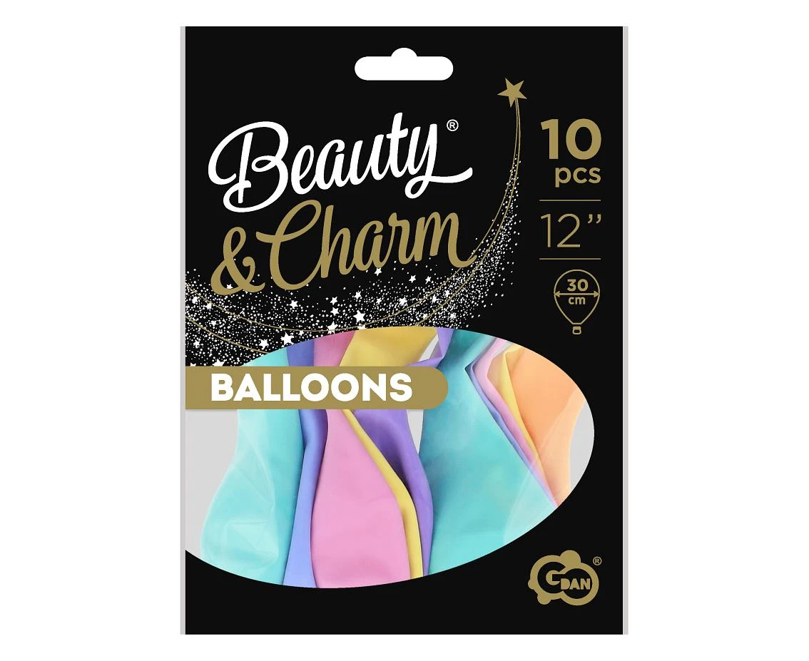 Balony B&C 12", macaron mix , 10szt.