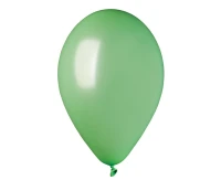 Balony Gemar 10", metalik zielone miętowe, 100szt.