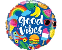 Balon foliowy 18 cali QL RND Good vibes KK