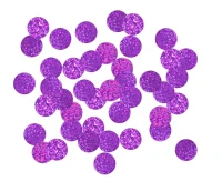 Konfetti foliowe B&C Kółeczka, 2 cm, 250g, holograficzna purpura KK