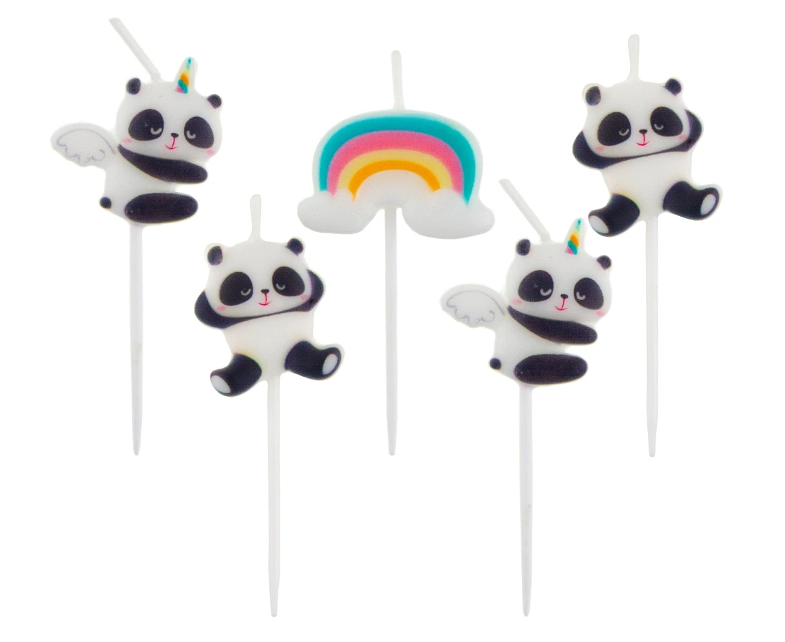 Świeczki pikery Panda, 5 szt. KK