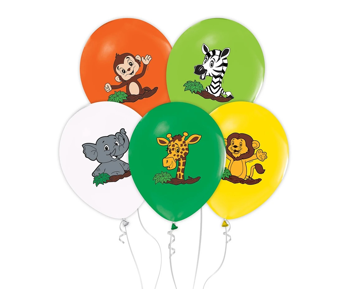 Balony Safari, 12 cali/ 5 szt.
