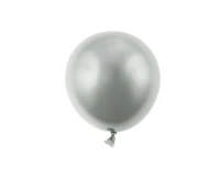 Balony B&C 5", platyna srebrne, 20szt.