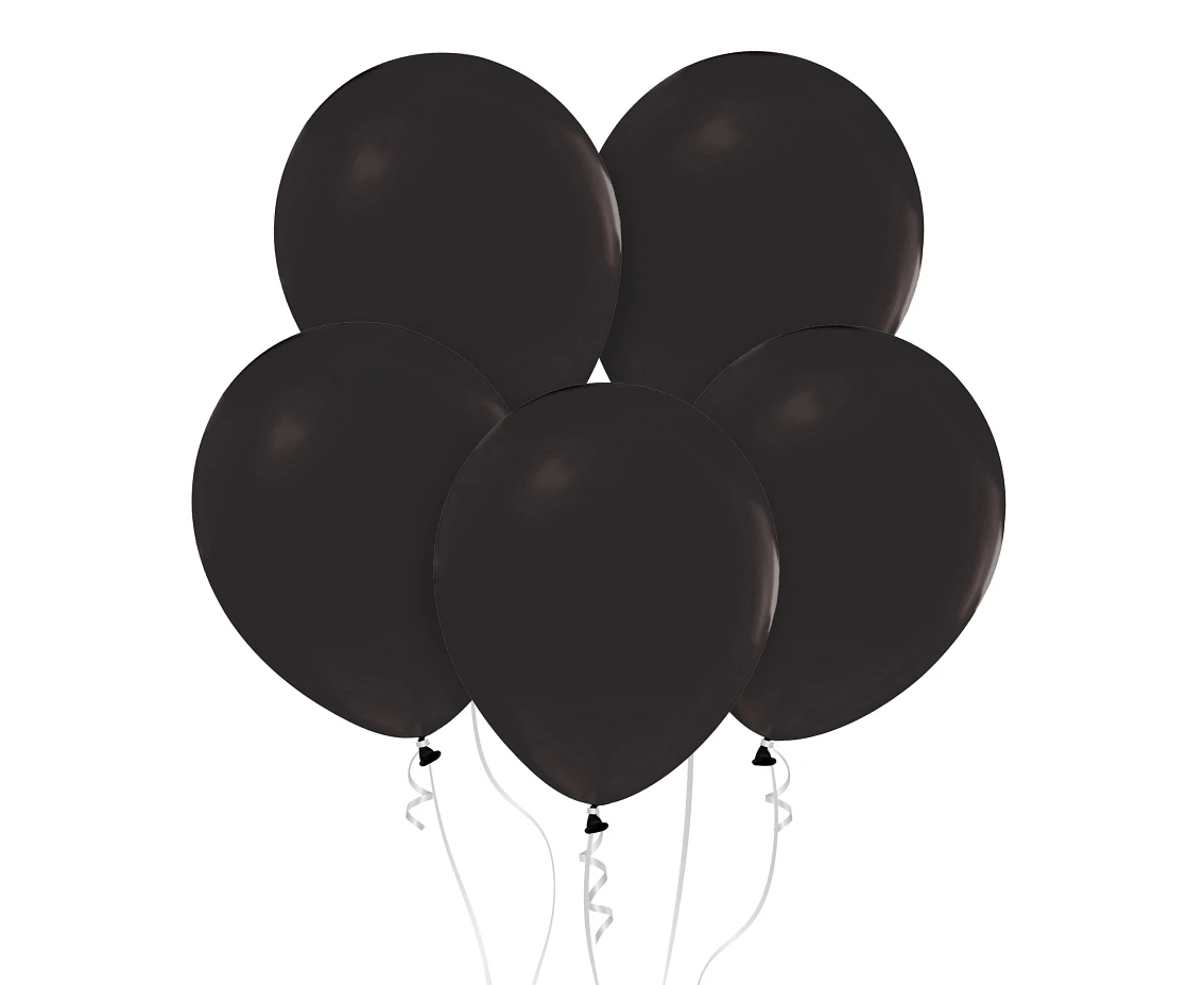 Balony B&C 12", pastel czarne, 10szt.