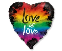 Balon foliowy 18" FX - Love is love KK, niepakowany