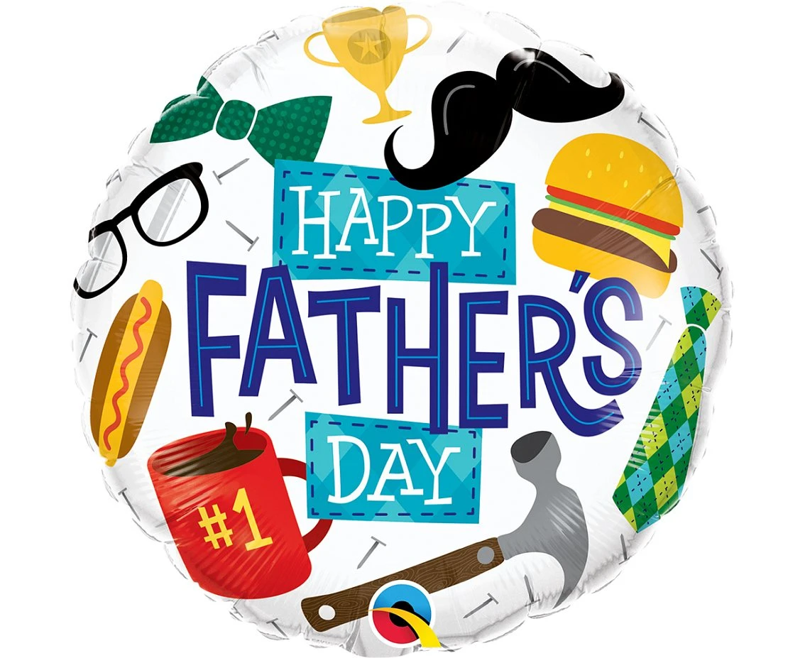 Balon foliowy 18 cali QL RND Happy Father''s day KK