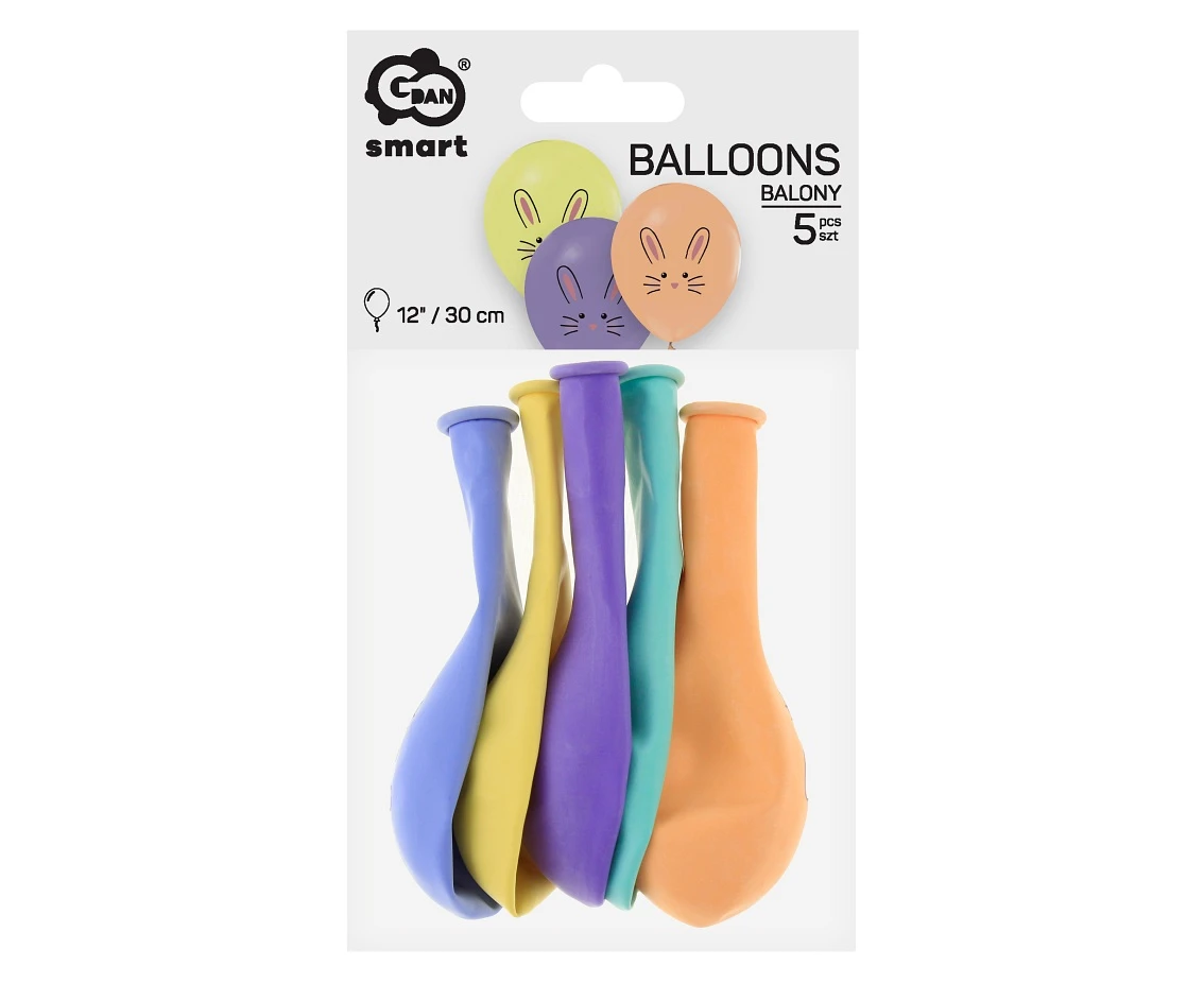 Balony Króliczki, 12"/ 5 szt.