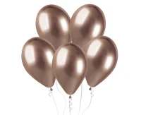 Balony Gemar 13", shiny różowo-złote, 50szt.