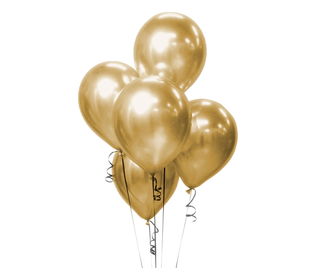 Balony B&C 10", platyna jasnozłote, 5szt.