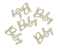 Konfetti drewniane Baby, 6x3 cm, 18 szt.KK
