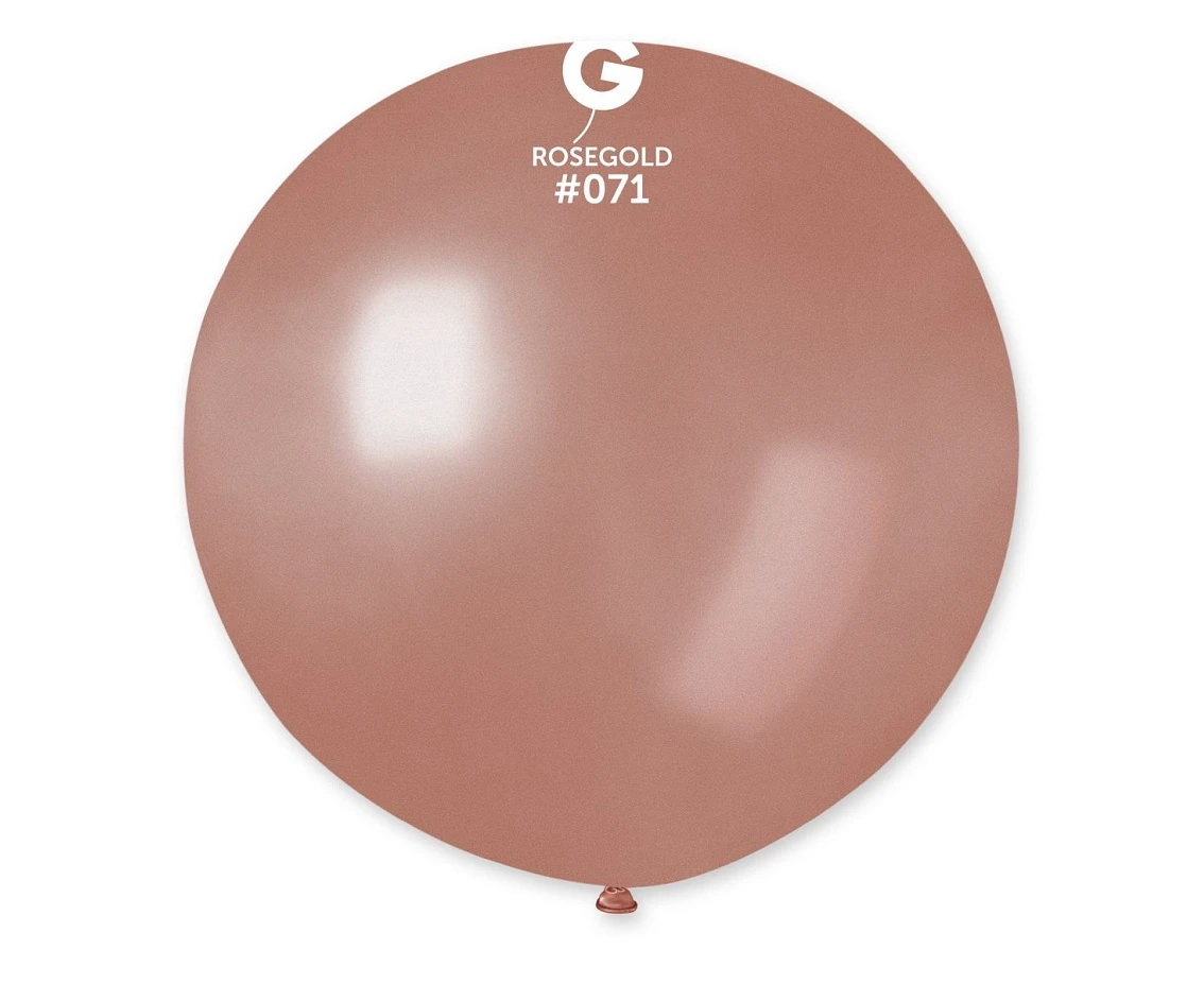 Balony Gemar, kula metalik 0.65m różowo-złota, 1szt. KK