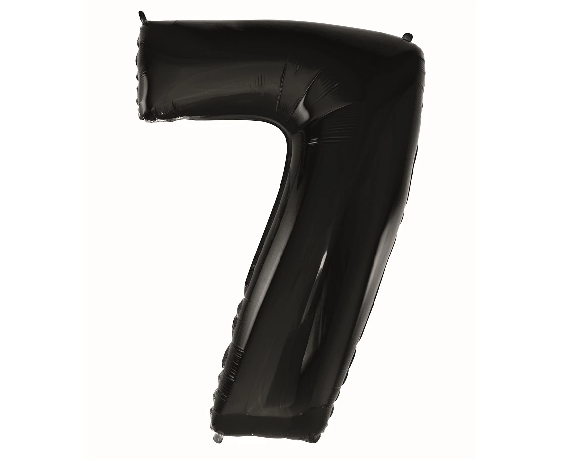 Balon foliowy B&C Cyfra 7 czarna, 92 cm AA