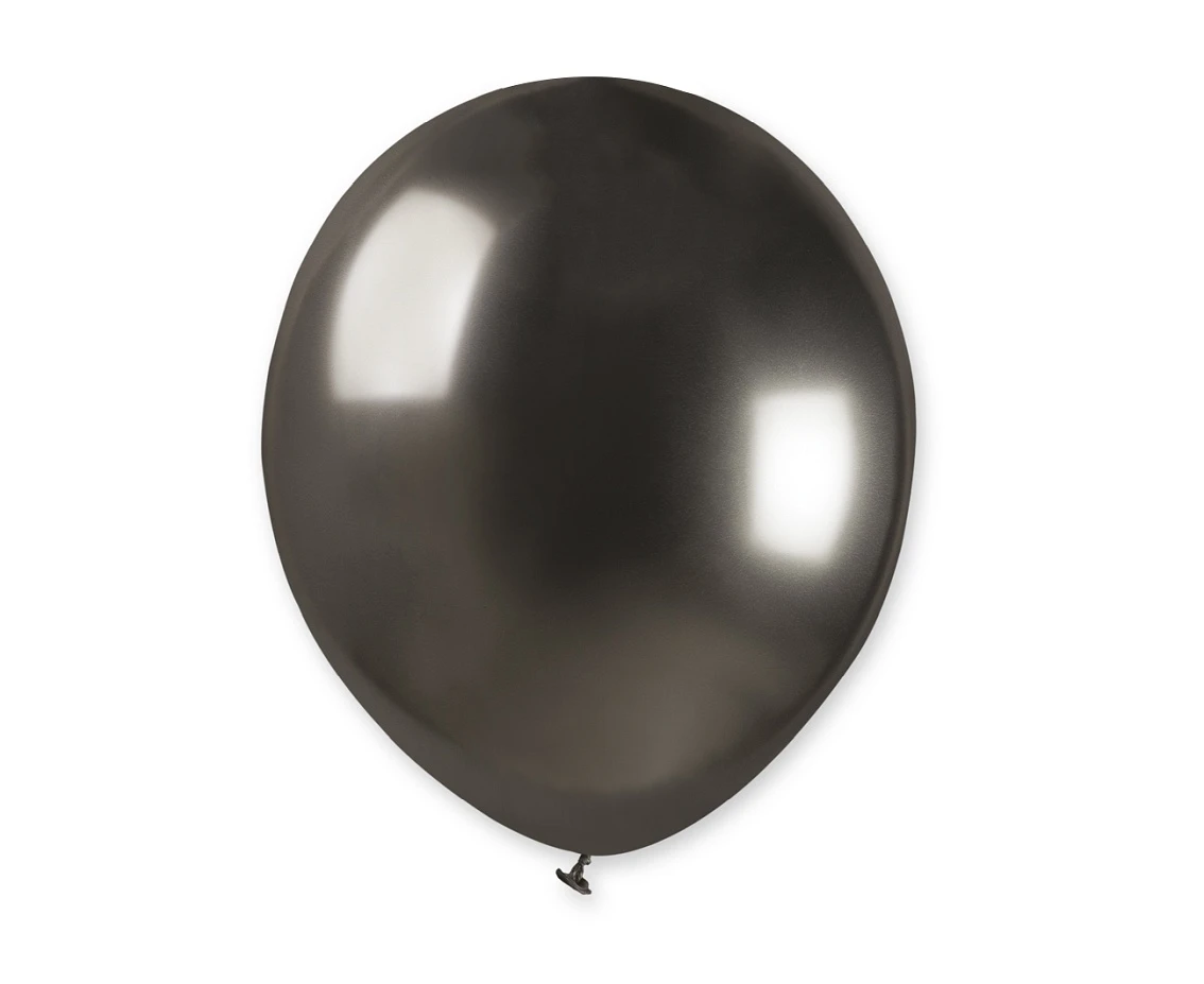 Balony Gemar 5", shiny grafitowe, 100szt.