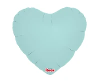 Balon Ibrex Hel, serce 14", Pastel Blue, 5 szt.