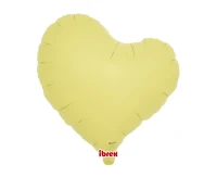 Balon Ibrex Hel, serce Sweet 14", Pastel Yellow, 5 szt.