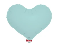 Balon Ibrex Hel, serce Jelly 14", Pastel Blue, 5 szt.