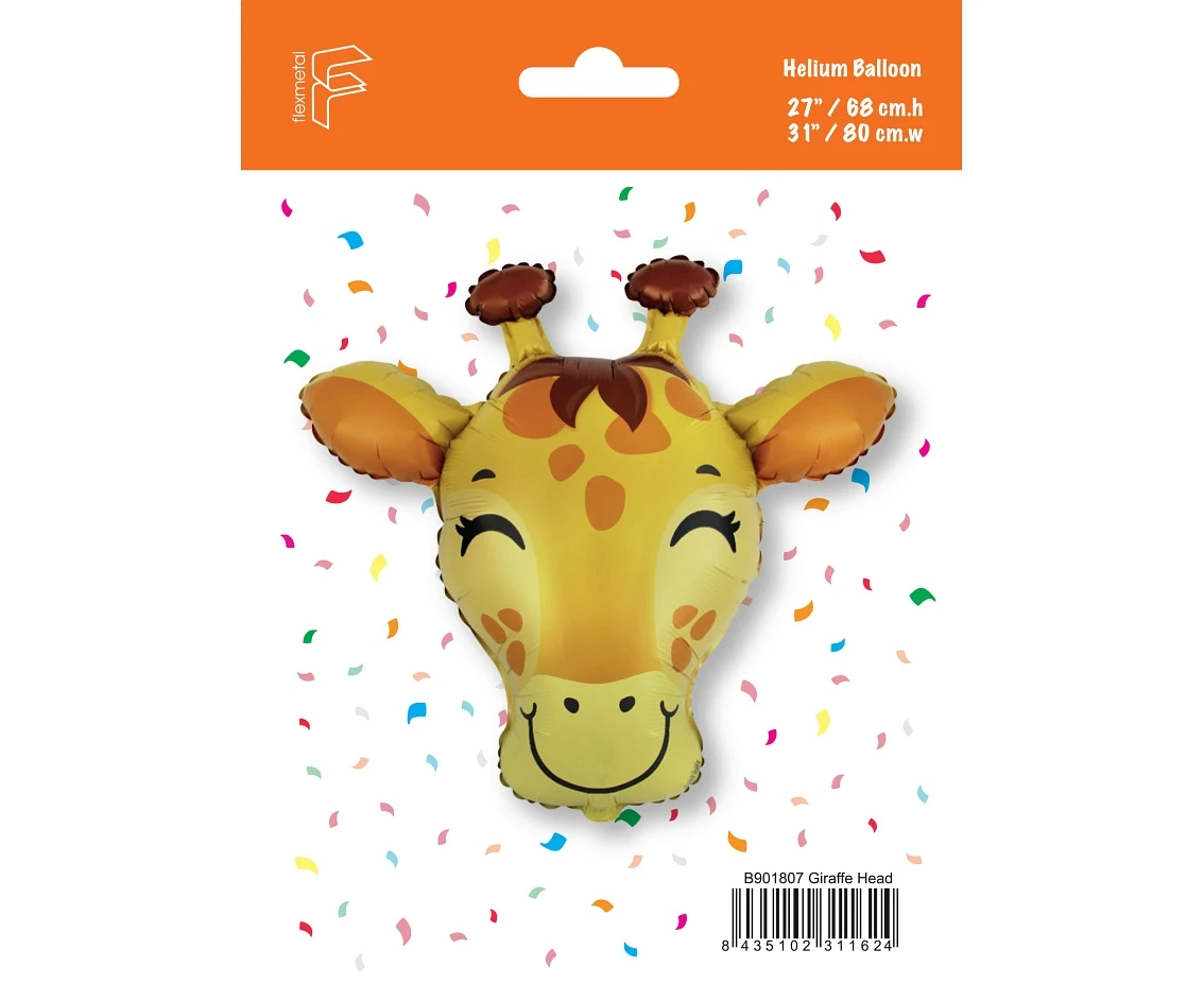 Balon foliowy 24 " FX - Żyrafa, pakowany KK