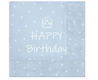 Serwetki wzorzyste Special Day (light blue) 33x33 cm / 20 szt.