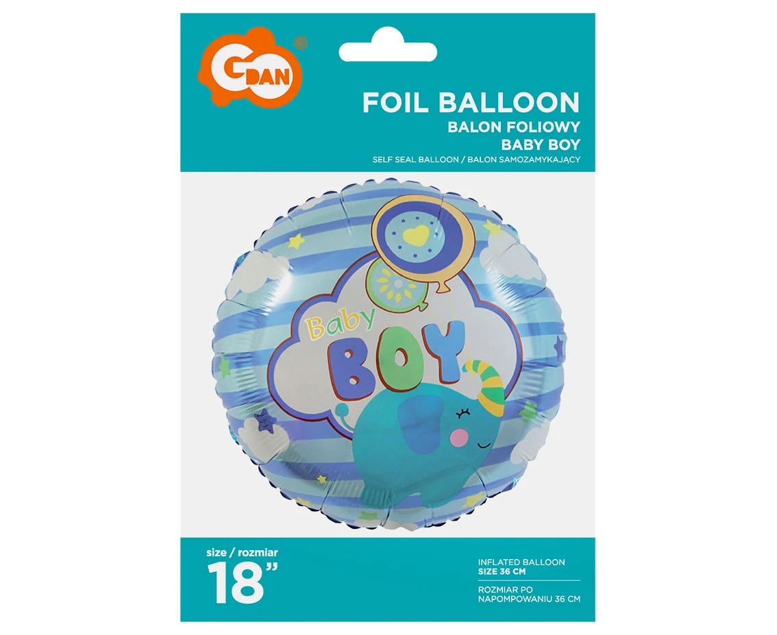 Balon foliowy Baby Boy, 18" KK