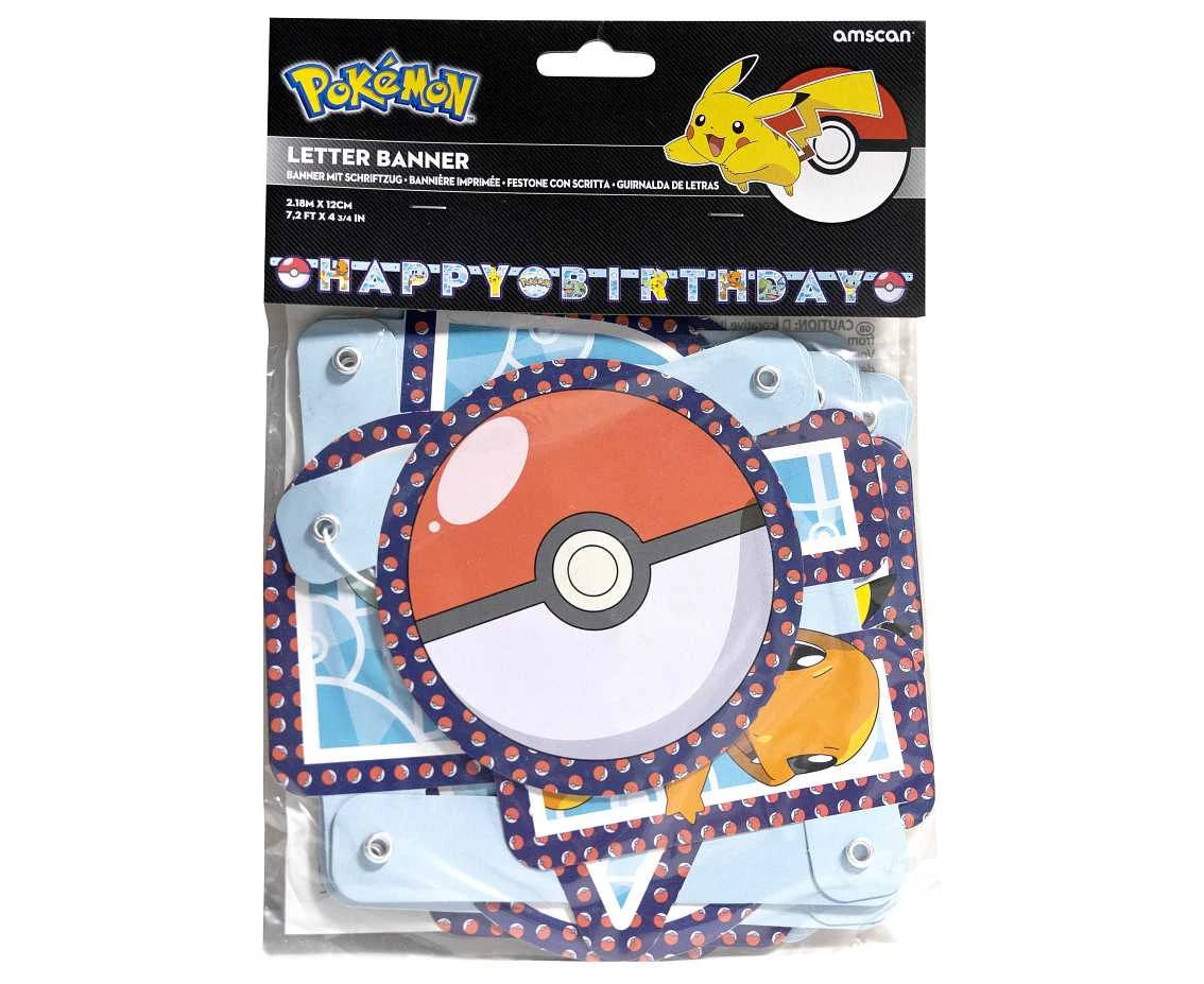 Girlanda papierowa Happy Birthday Pokemon 218 x 12 cm KK