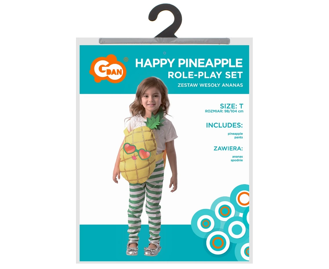 Zestaw dla dzieci Wesoły Ananas (ananas, spodnie) rozm. 98/104 cm KK