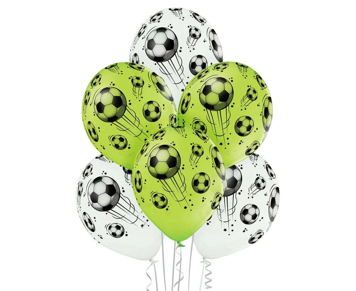 Balony Belbal 12", D11, piłka nożna, 6szt.