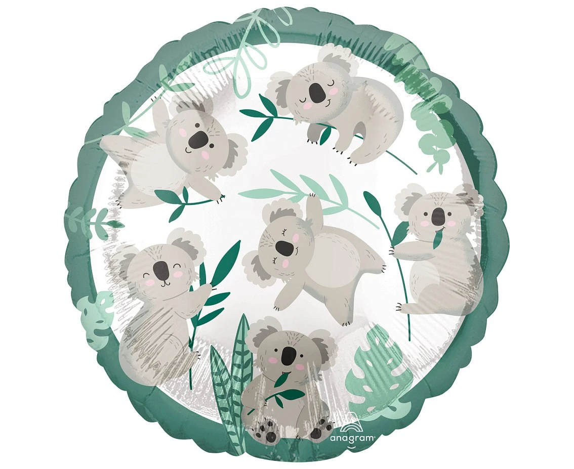 Balon foliowy 18 cali Koala, zapakowany KK
