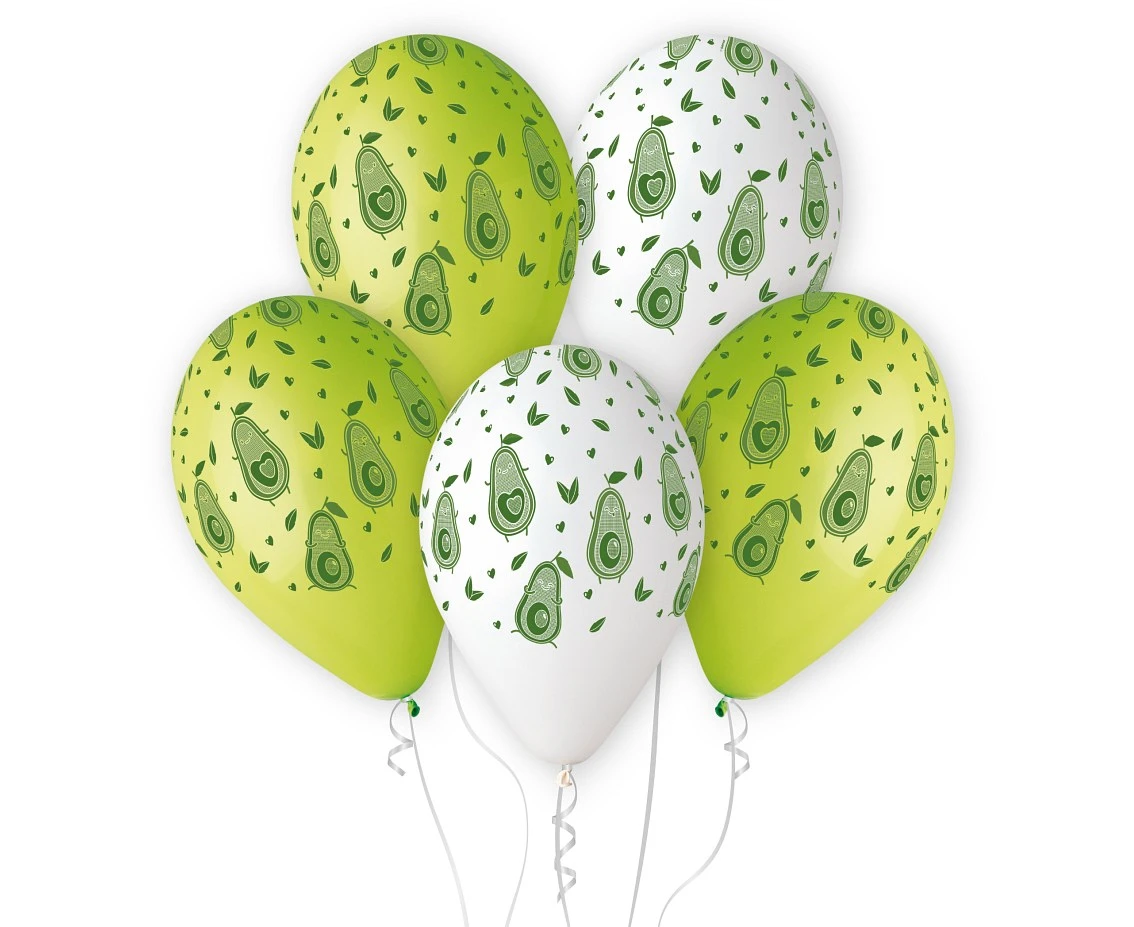 Balony Gemar 13", pastel premium hel awokado, 5szt. KK