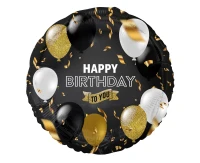 Balon foliowy B&C Happy Birthday To You, 18 cali AA