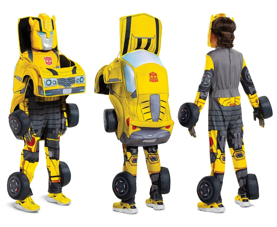 Strój do transformowania Bumblebee- Transformers, 3 wcielenia (licencja), rozm. S (4-6 lat)