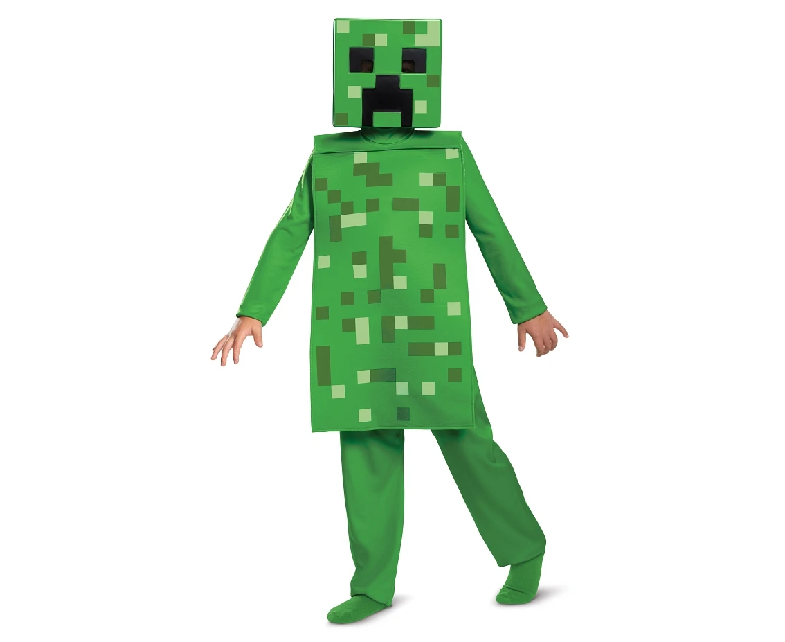 Strój Creeper Classic (kombinezon) - Minecraft (licencja), rozm. S (4-6 lat)
