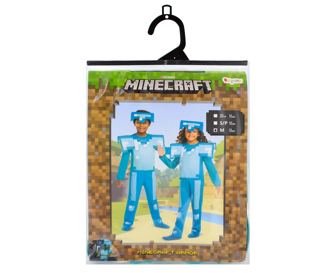Strój Armor Fancy - Minecraft (licencja), rozm. M (7-8 lat)
