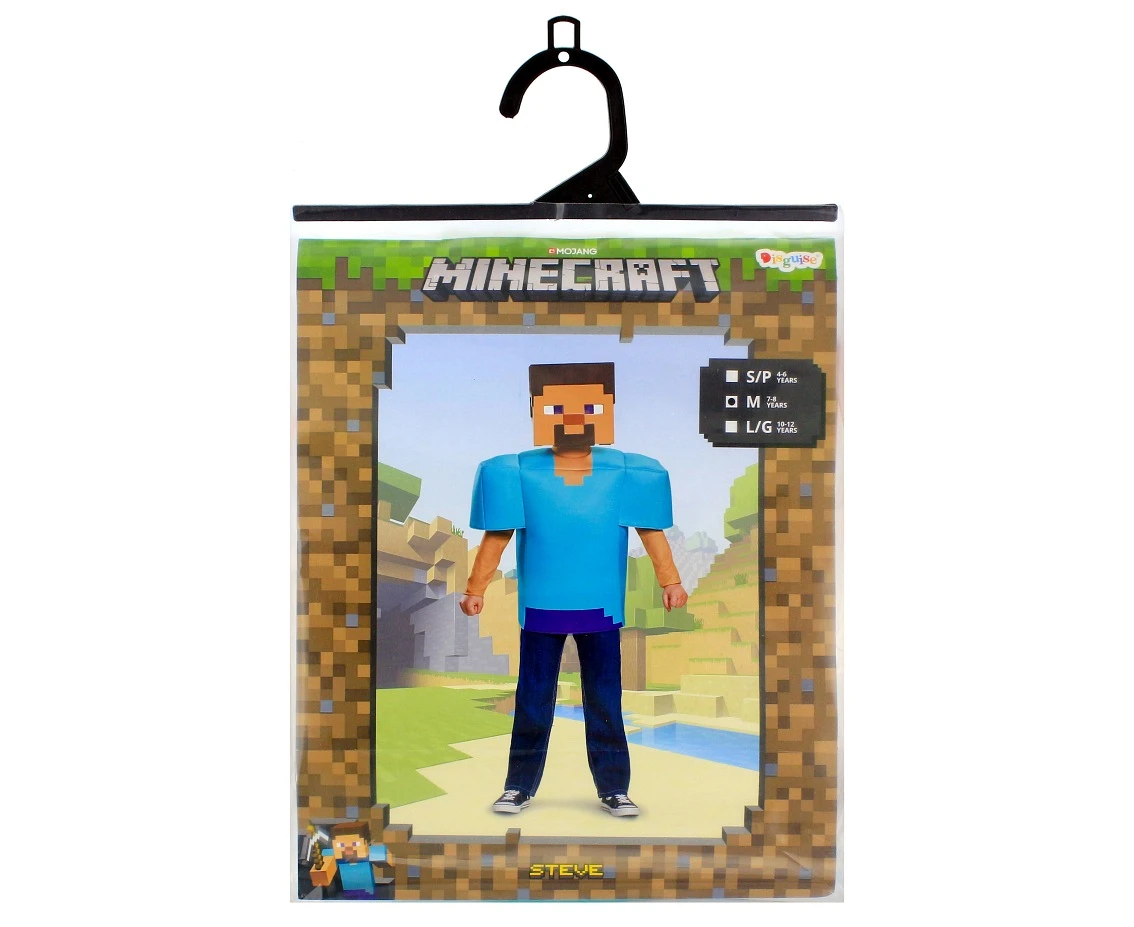 Strój Steve Classic - Minecraft (licencja), rozm. M (7-8 lat)