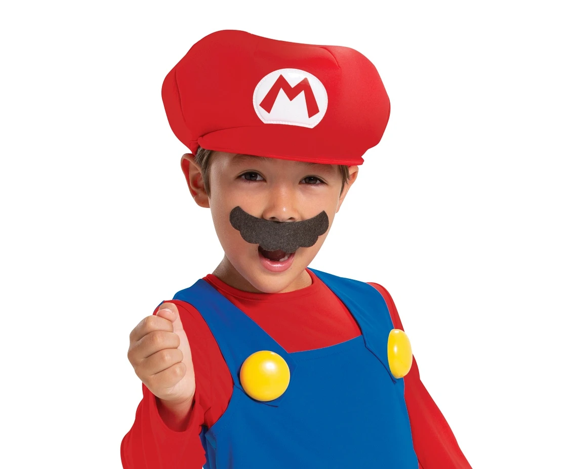 Strój Mario Fancy - Nintendo (licencja), rozm. M (7-8 lat)