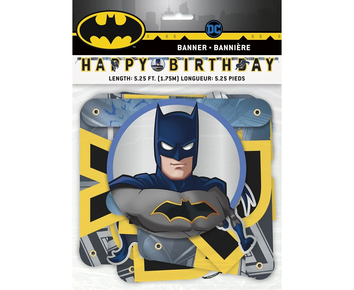 Baner BATMAN Happy Birthday, 175 cm KK