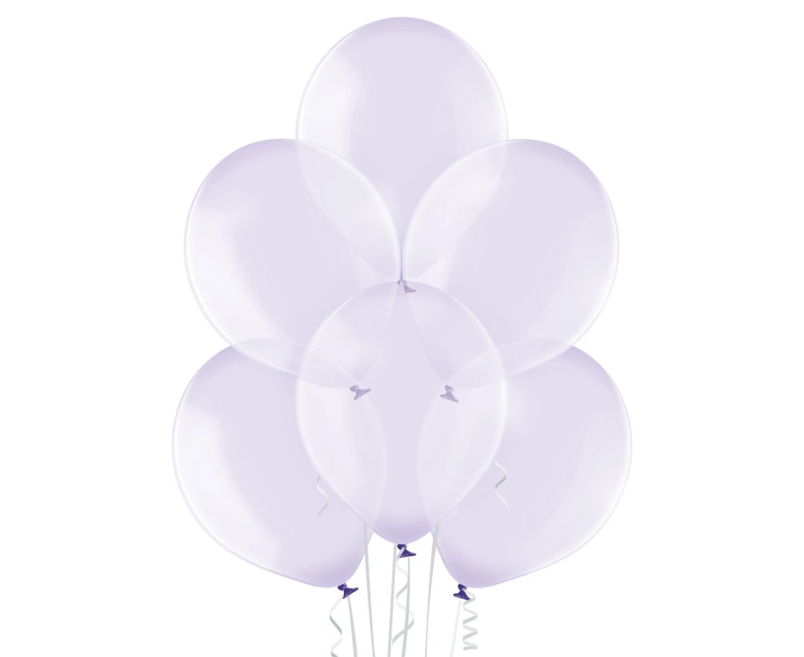 Balony Belbal 12", B105-043, (crystal soap purple) crystal fioletowe, 100 szt. KK