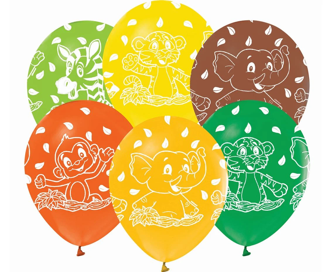 Balony Zwierzęta, 12 cali/ 5 szt.