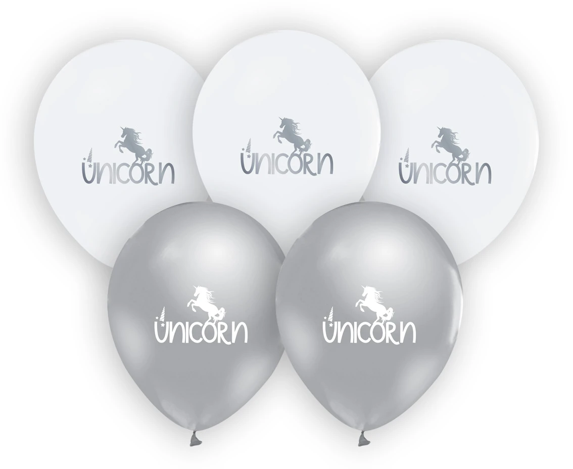 Balony Jednorożec, 12"/ 5 szt.