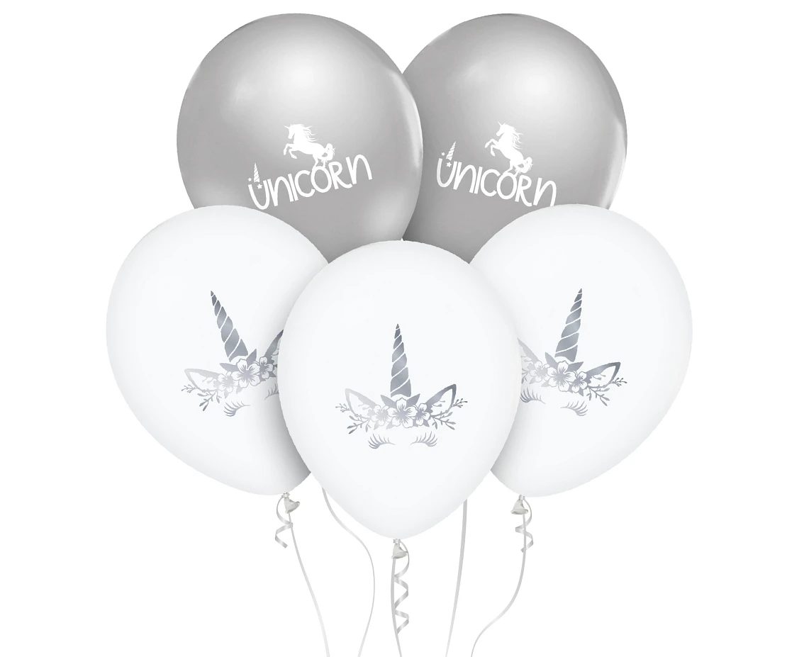 Balony Jednorożec, 12"/ 5 szt.