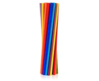 Rurki (słomki) pap. SHAKE tęczowy mix, 8x252mm / 200 szt. KK