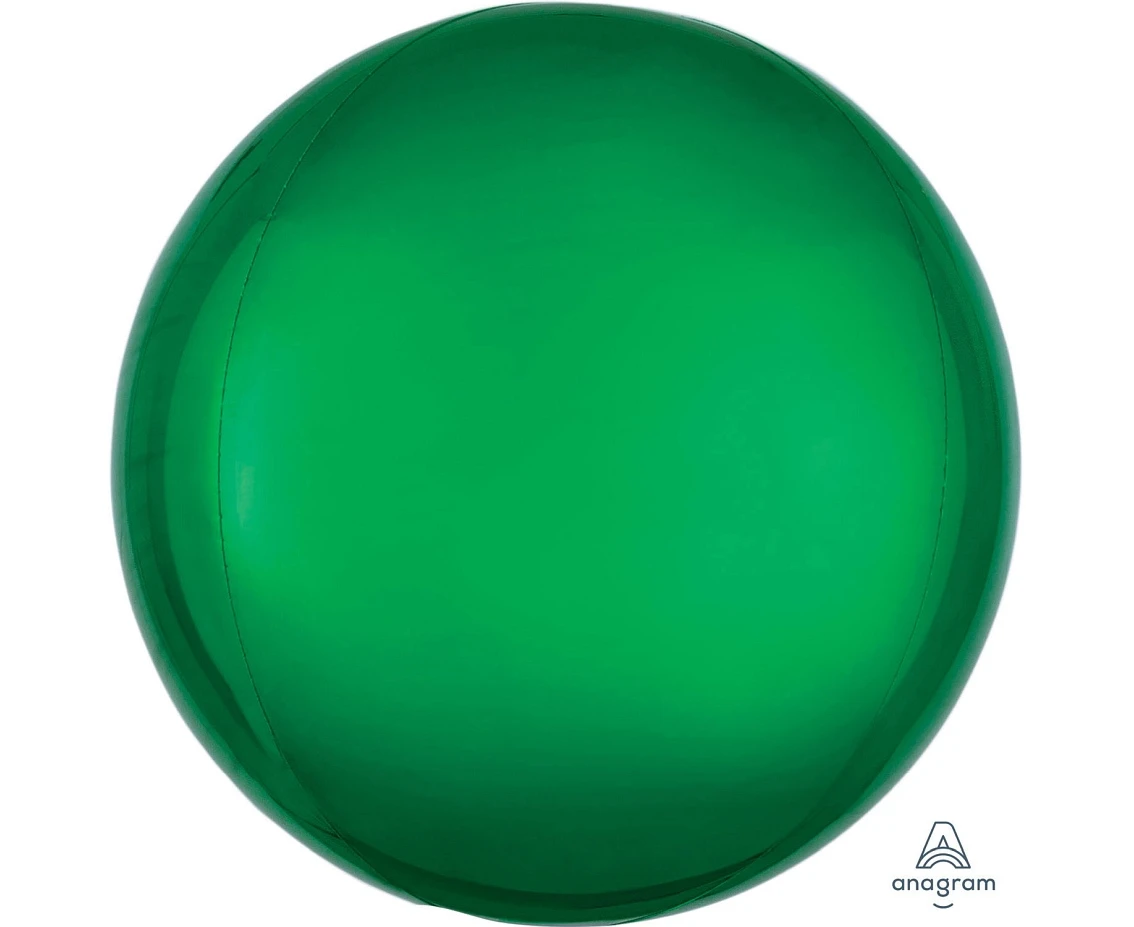 Balon foliowy ORBZ - Kula Orbz Green 15"/38cm w x 16"/40cm, zapakowany KK