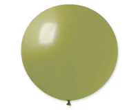 Balony Gemar, pastel kula 0.80m zielona oliwkowa, 1szt.